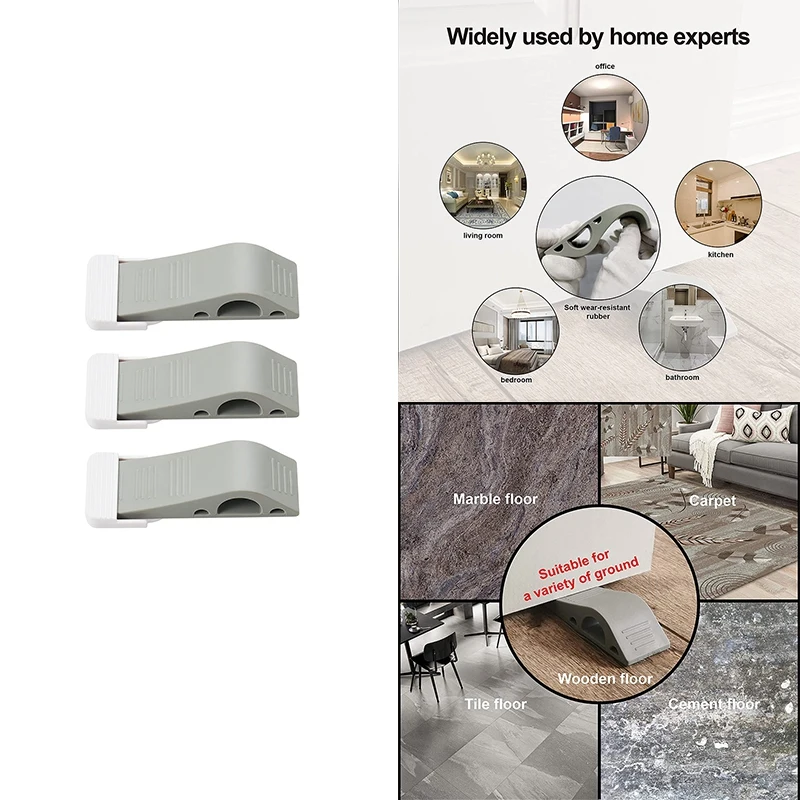 

Резиновые заглушки для дверей, заглушки для дверей, напольные заглушки с клиновидным креплением для различных поверхностей пола, Безопасно...
