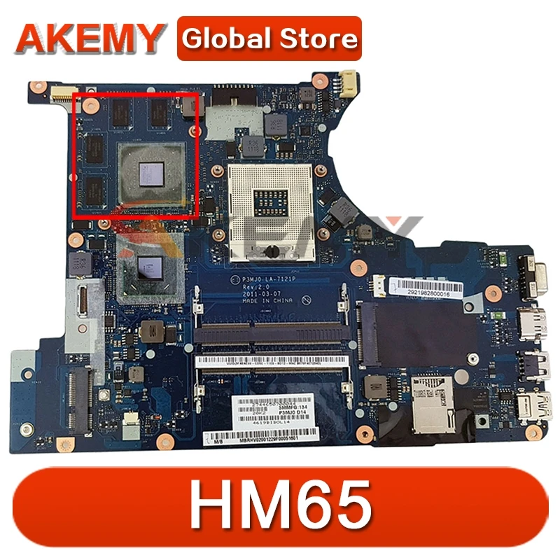 

Материнская плата Akemy для ноутбука ACER 3830 3830TG, материнская плата P3MJ0 LA-7121P MBRFN02002 HM65