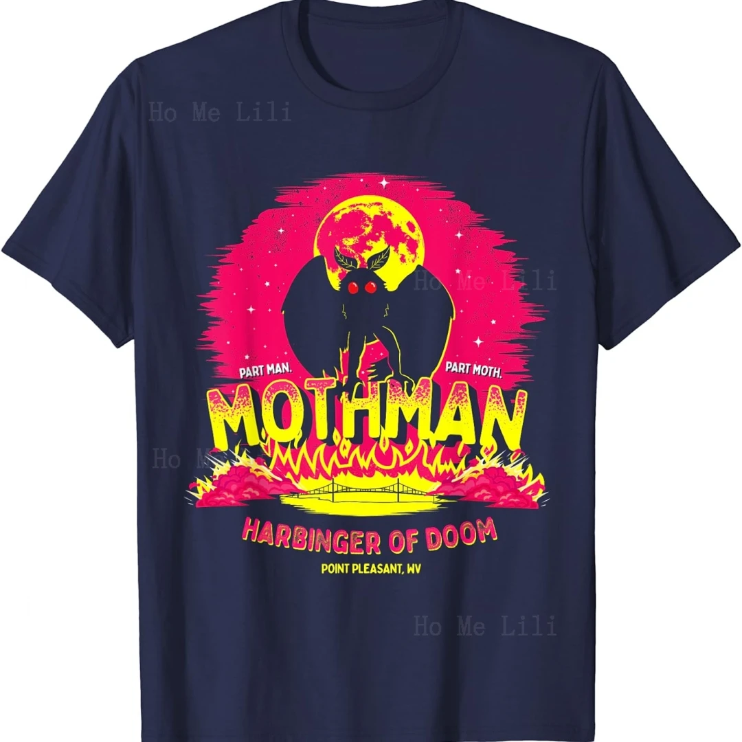 Mothman Harbinger Of Doom забавная Милая Спортивная футболка с коротким рукавом