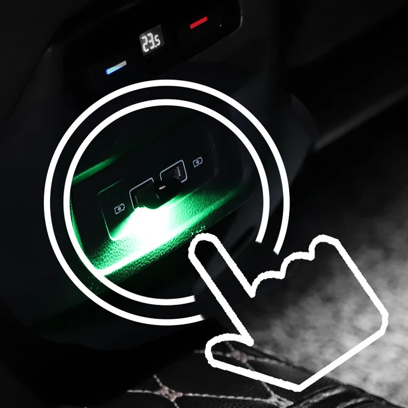 Автомобильная атмосферная лампа для интерьера неоновая Светодиодная создания