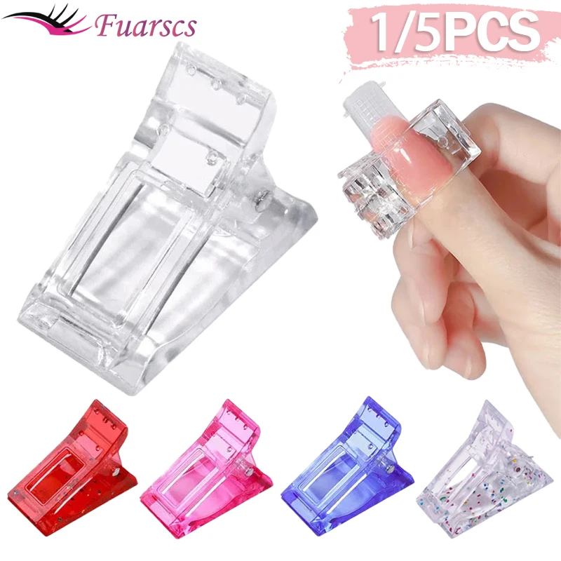 1/5 шт. Акриловые зажимы для наращивания ногтей | Красота и здоровье