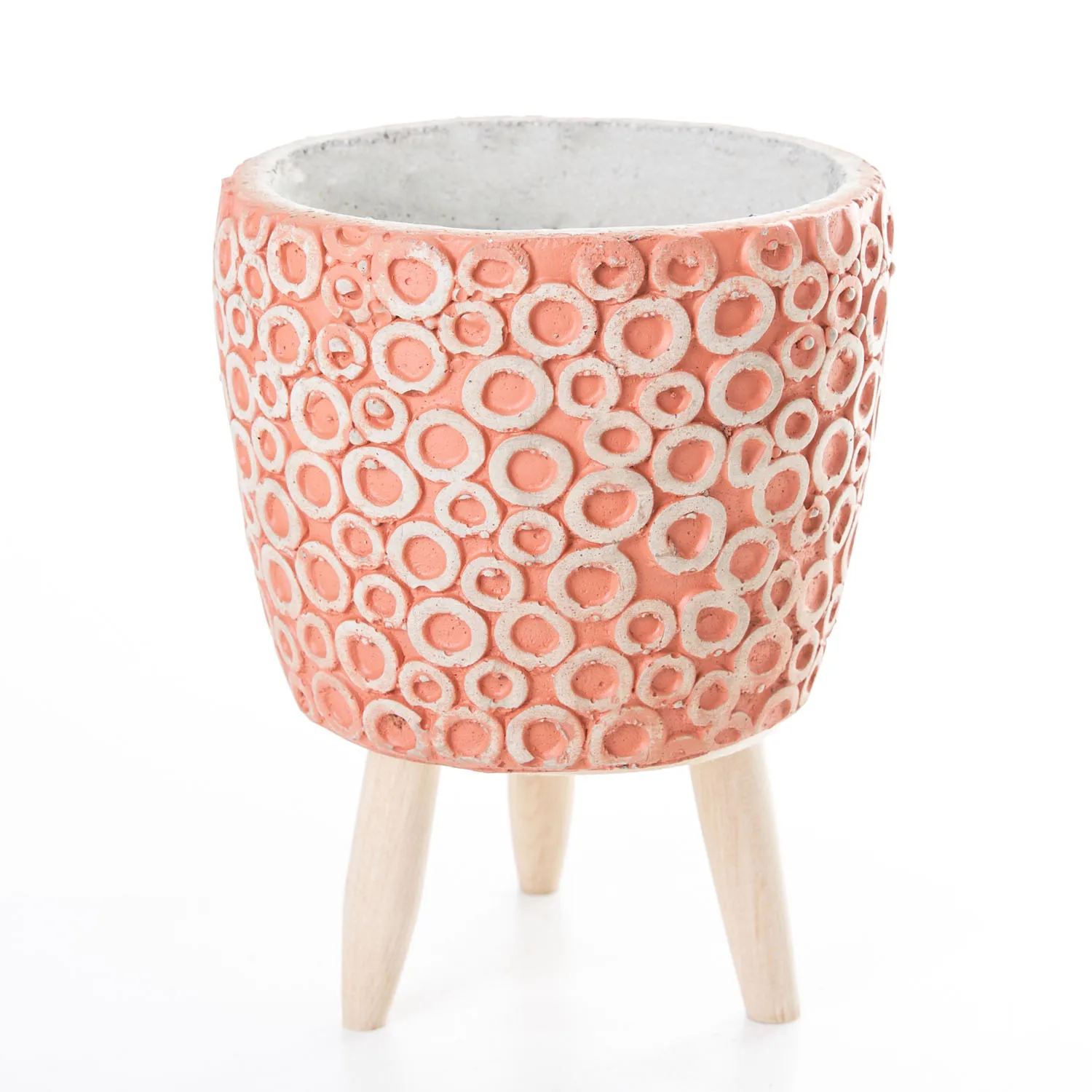 

Tile color concrete flower pot 14,5x20 Cm with tile color concrete