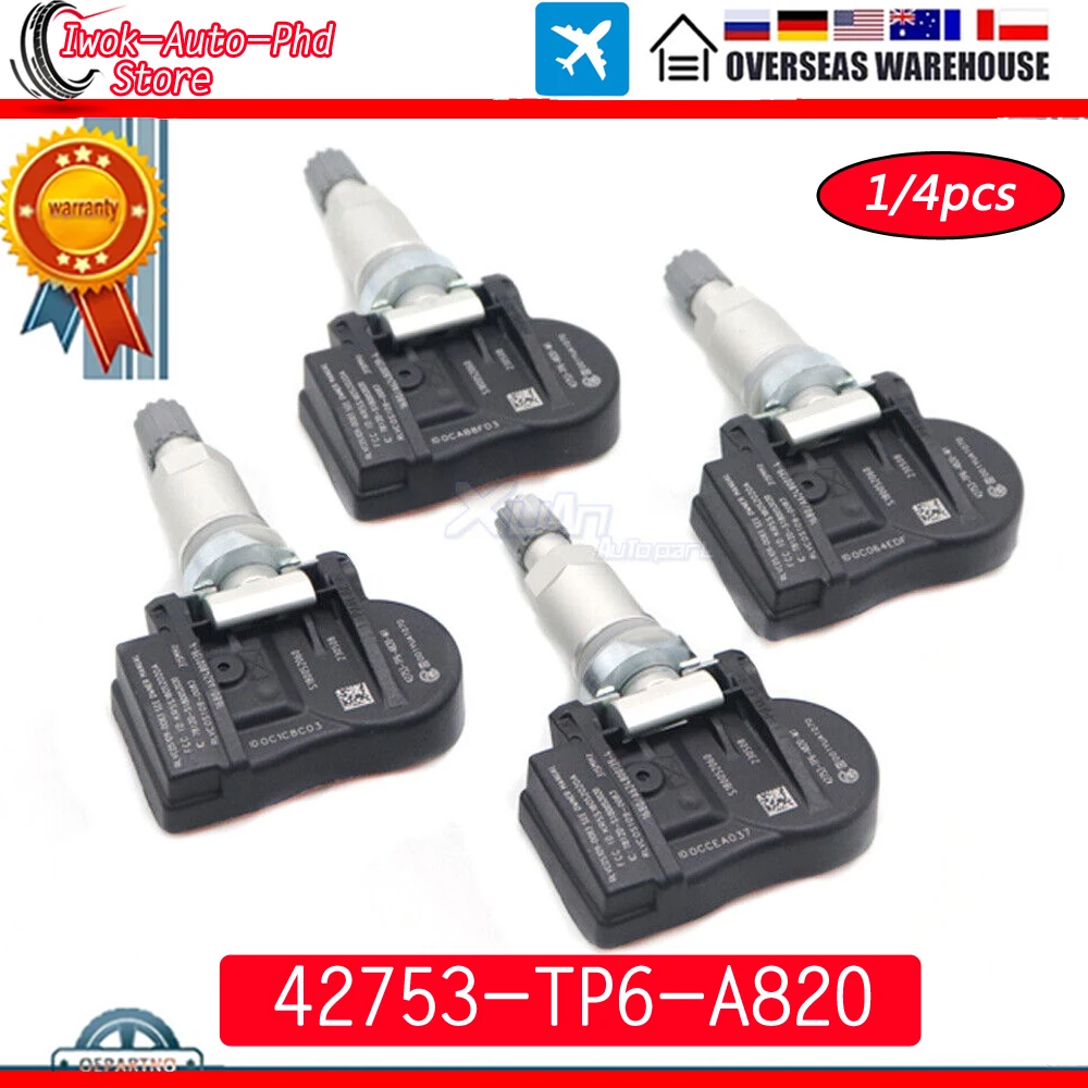 42753-TP6-A820 Система монитора датчика давления в шинах TPMS для Honda Accord Crosstour CR-V 2010-2015 315