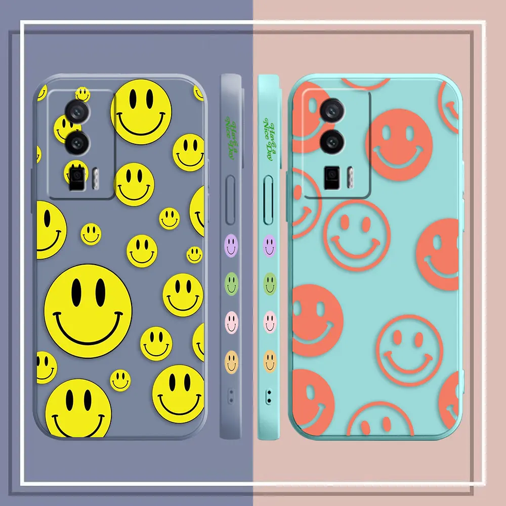 Case For Redmi K60E K60 K50 K40S K40 K30 K20 12C 10C 9A 9 8 10X 10A Pro 4G 5G Gaming Case Fundas Cqoues Shell Funny Smiling Face