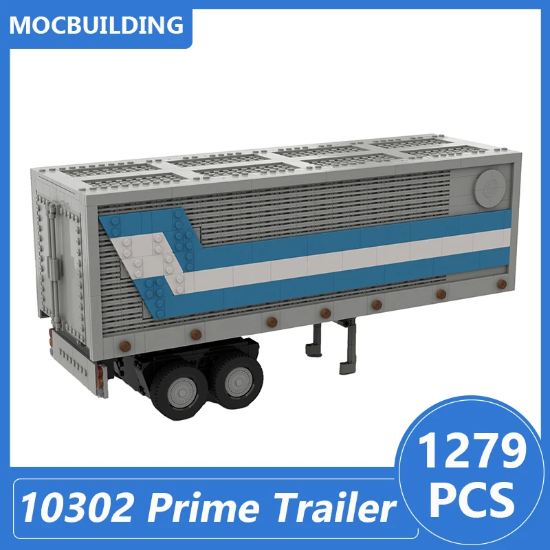 

10302 строительные блоки Moc премиум-класса, сборные блоки, серия грузовиков, Развивающие детские игрушки, подарки для детей, 1279 шт.