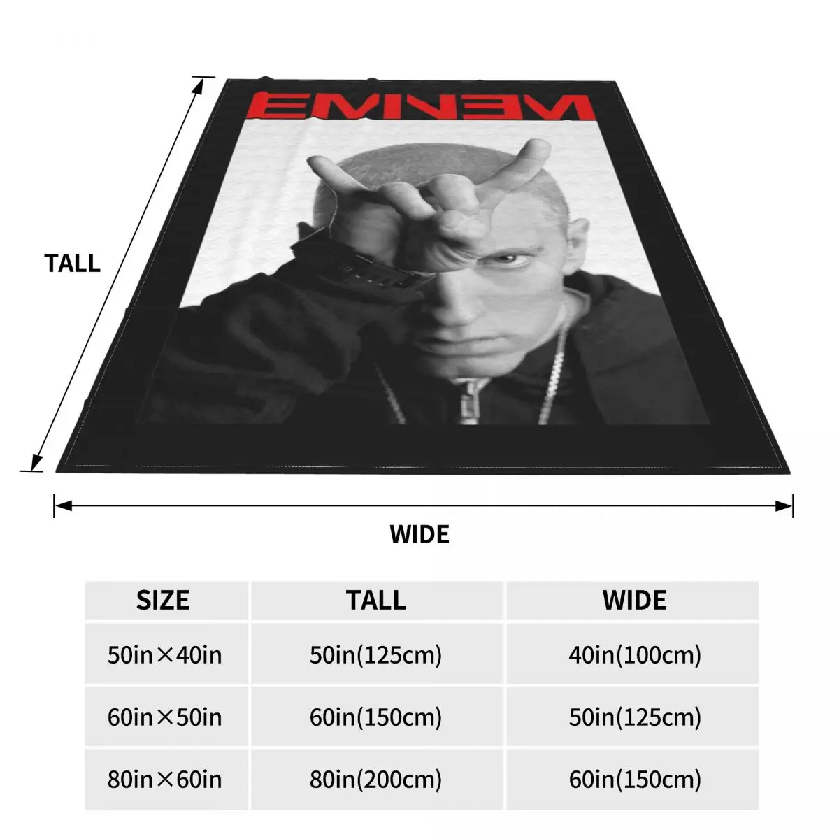 Фирменный стиль крутое S Eminem Devil Horn 2014 Ультра-Мягкое микро Флисовое одеяло