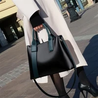 womens shoulder strap handbag new large capacity black shoulder bag simple atmosphere top handle bags bags for women 2022