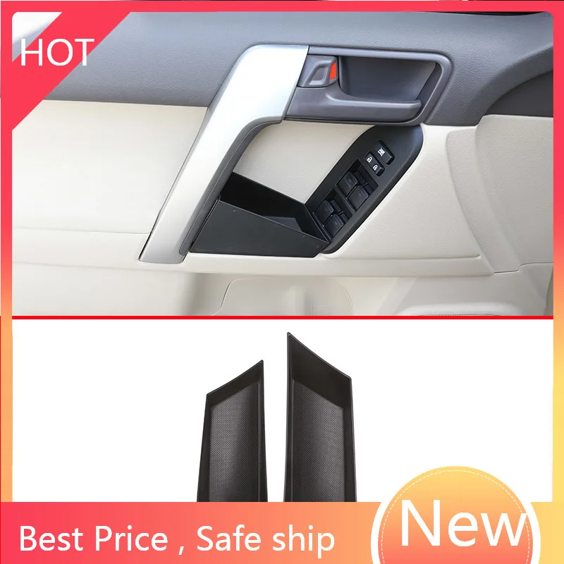 Фото Для Toyota Land Cruiser Prado FJ150 150 2010-2018, пластиковый ящик для хранения на дверь автомобиля, аксессуары для телефона bgg №1