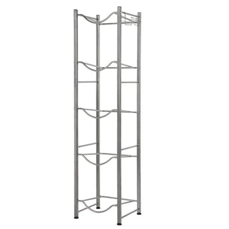 

5-Tier Water Rack Stainless Steel Heavy Duty Water Cooler Jug Rack[US Stock]
