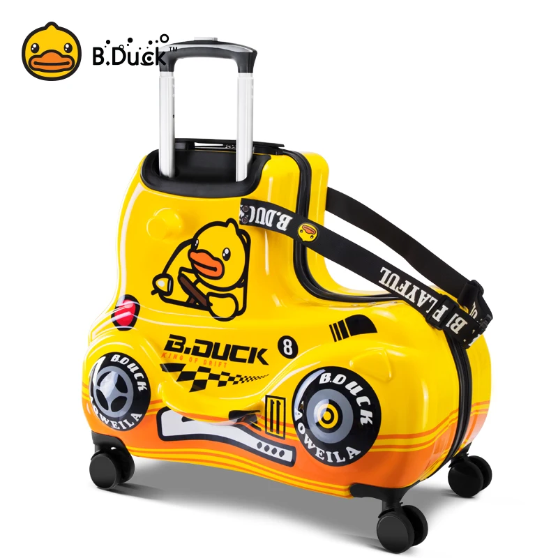 AO WEI LA Travel Suitcases PC Kids' Luggage Suitcase with Wheels Ride-On  Rolling Trolley Case Fits to Kid 2-12 Years Old 20 24