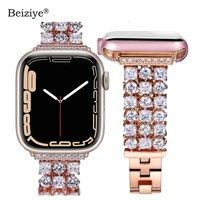 women diamond strap for apple watch se 7 6 5 41mm 45mm 4044mm luxury replacement bracelet for iwatch band 38mm 42mm series 3 2