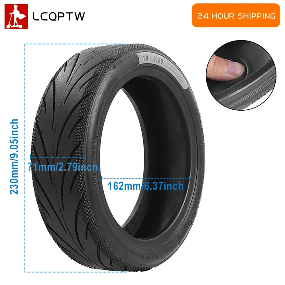Бескамерные желейные шины 10x2 5 для Segway Ninebot E-Scooter F2 F2Plus F2Pro F30D F40D KickScooter детали шин