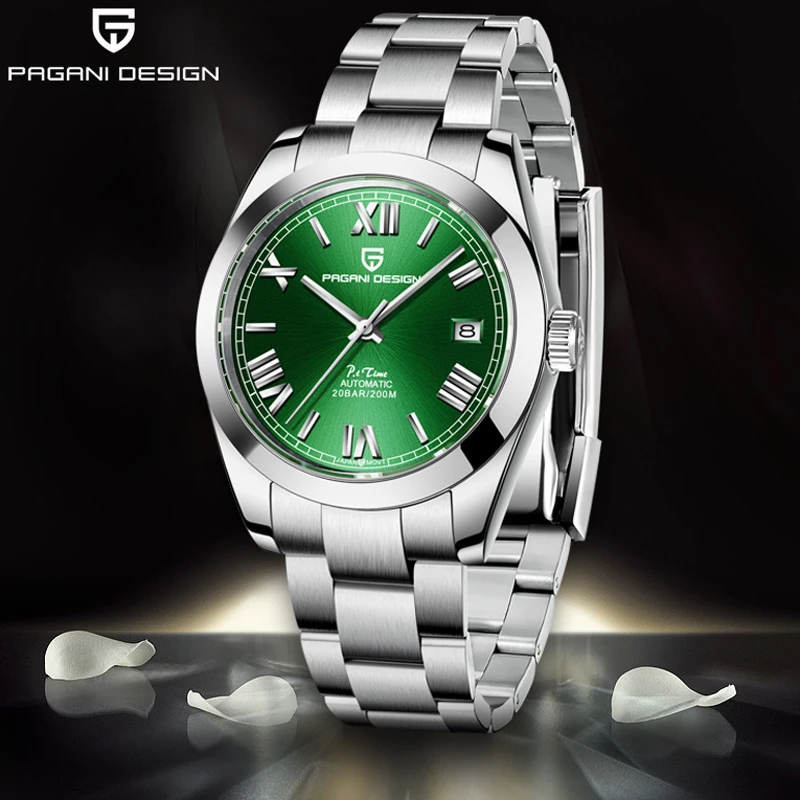 

2022 PAGANI дизайнерские часы для мужчин автоматические механические светящиеся Дата Бизнес Нержавеющая Сталь Водонепроницаемые 20 бар часы Reloj ...