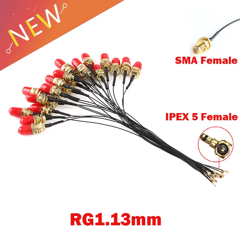 5 шт., водонепроницаемый штекер IPEX 5 IPX UFL U.FL на гнездо SMA 1,37 мм
