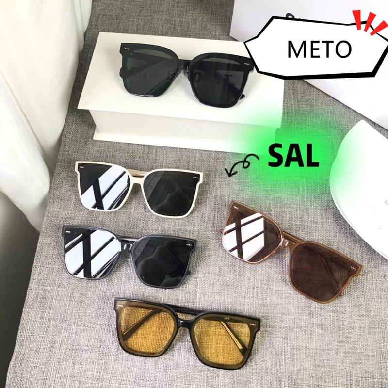 

2022 GENTLE Square SAL MONST METO Sunglasses Women Men Vintage Luxury UV400 Brand Designer Oversized Trending GM Acetate Glasses