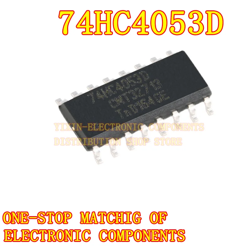 

10PCS/Pack 74HC4053D, 653soic-16 tri-channel 2-channel analog Multiplexer chip