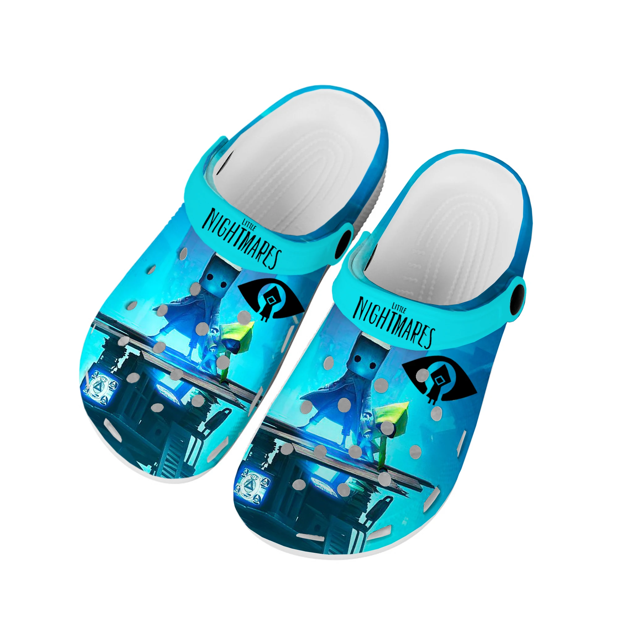 

Маленький кошмарный, горячая игра, мультяшный фильм, домашние сабо, обувь для воды на заказ, мужская и женская обувь для подростков, тапочки с отверстиями для пляжа