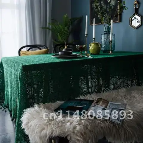 Hollow Decorative Table Cloth Lace Tablecloth Rectangular Tablecloths Dining Cover Obrus Tafelkleed mantel mesa nappe