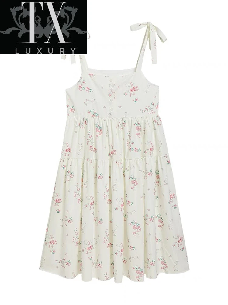 

2022 Summer Floral Print Women Dress Sweet Cutey Sleeveless Backless Y2K Bodycon Dresses Beach Party Club Office Lady Vestidos