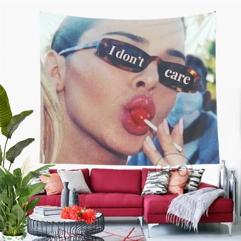 Настенный Гобелен Кендалл Дженнер Я не ухаживаю кавайное украшение для комнаты