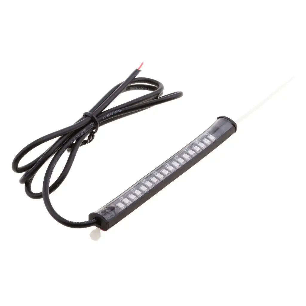 

1 Pcs Motorcycle LED Fork Turn Signal Amber Light Strip Kit With Smoked Lens DC 12V For 39mm-41mm Fork 120 Degree Viewing Angle