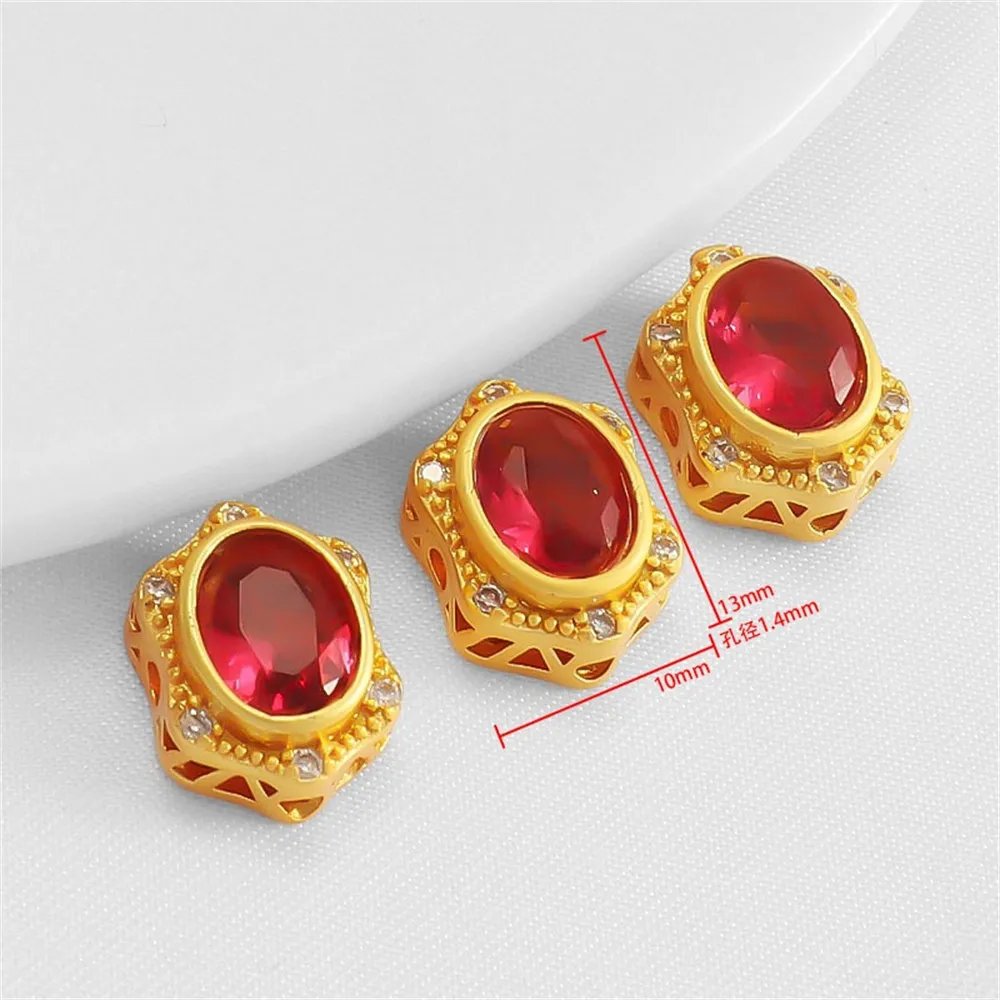 Золотые бусины для браслета и ожерелья