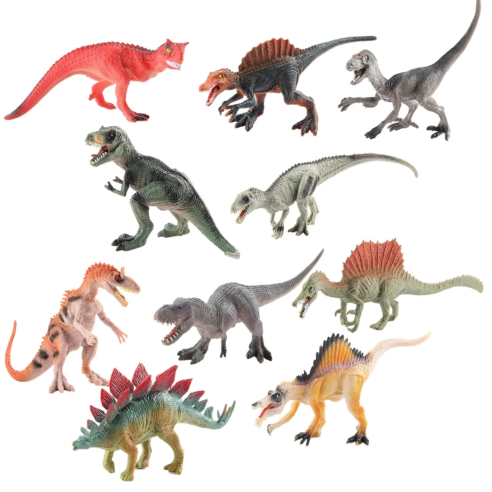 New Simulation Solid PVC Jurassic Dinosaur Model Action Figure Dinosaur World Park T-Rex Pterosaur Spinosaurus Figure Kid Toy