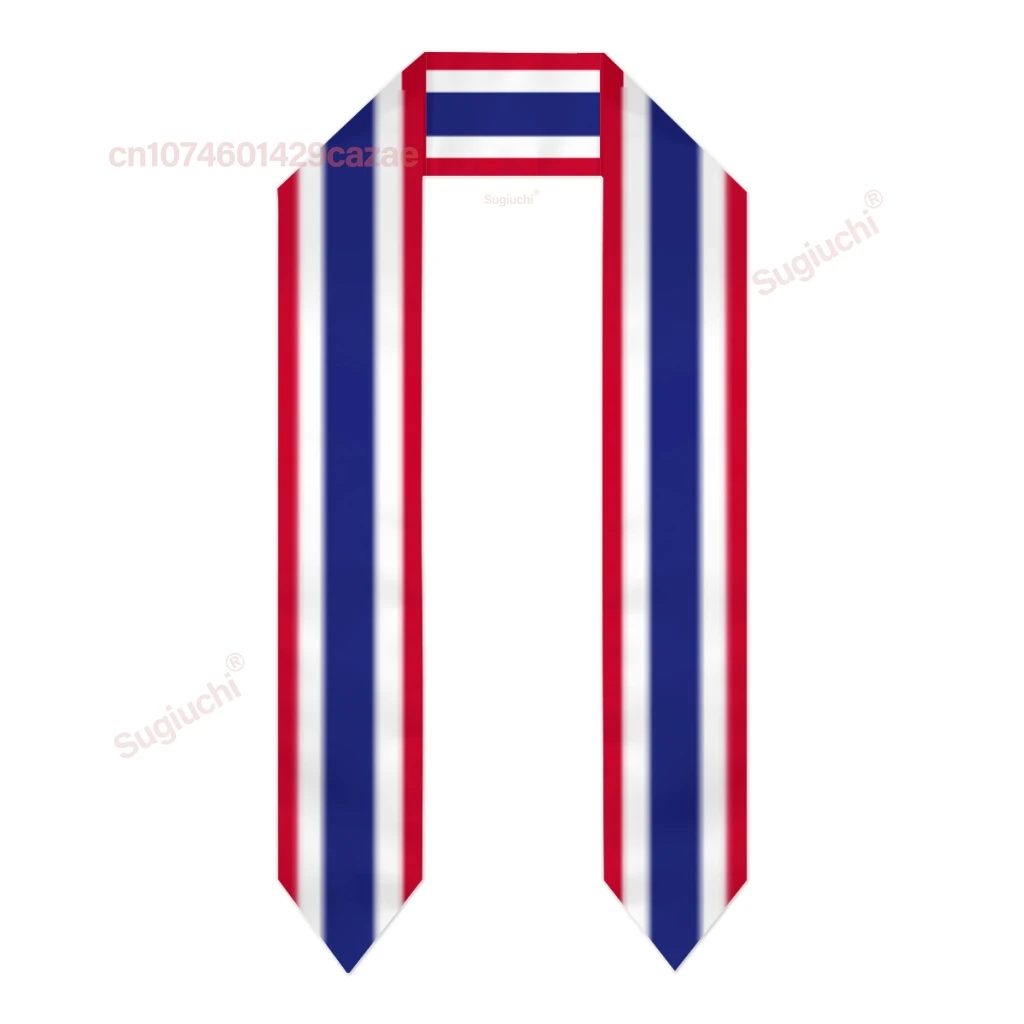 Толстый выпускной палантин с флагом Таиланда шарф двухсторонний чести для