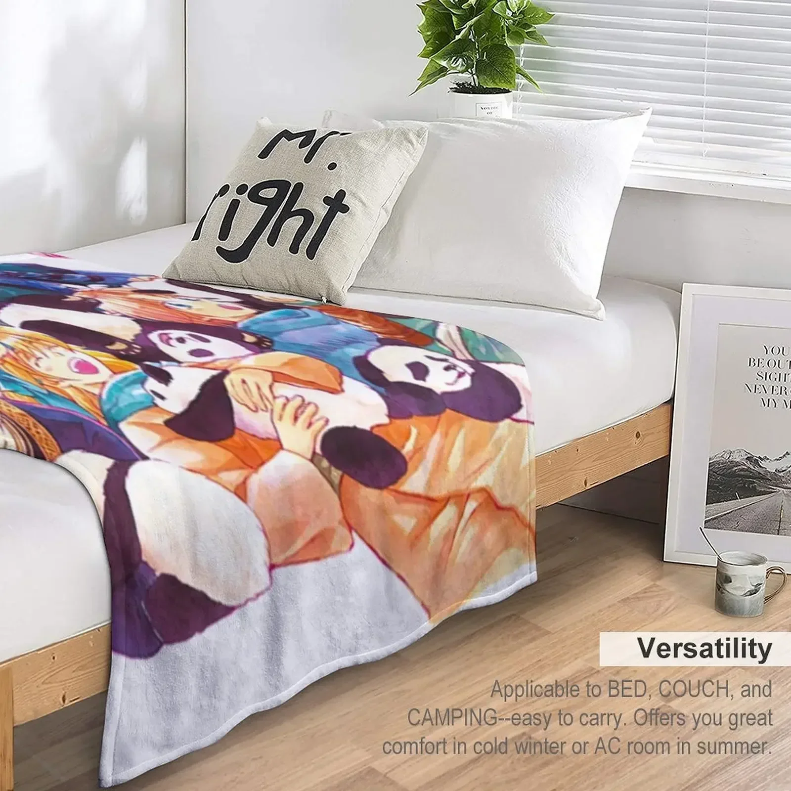 Akatsuki no Yona of the Dawn Темный дракон и Happy Hungry Bunch Аниме Плед Манга Волосы аниме Одеяла