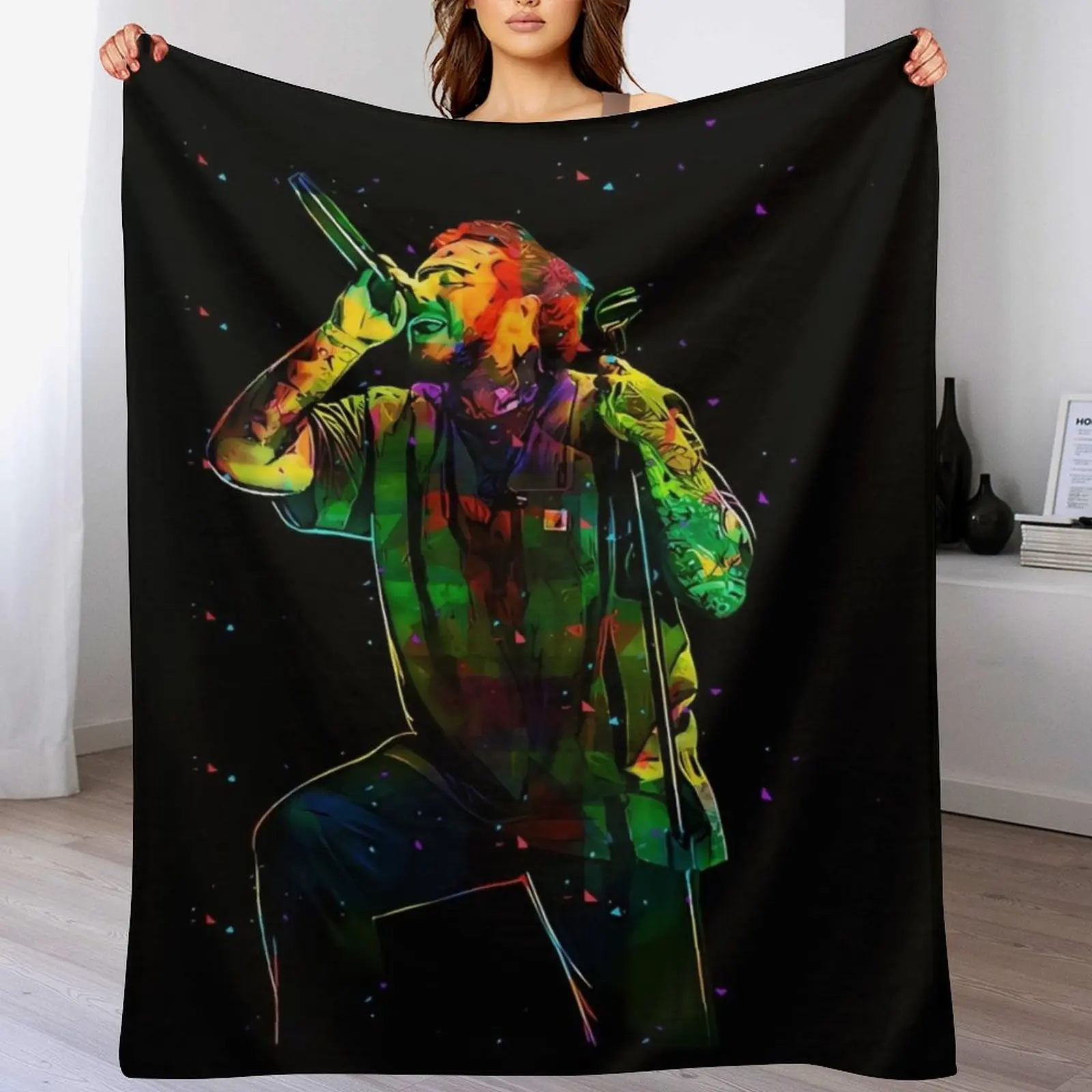 Одеяло Postt Malone декоративное Moving Плед на диван Одеяла