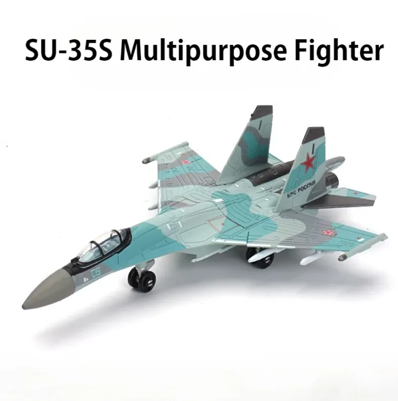 Фото 1/100 Русский универсальный истребитель SU35S, предварительно окрашенная собранная модель без клея, строительный блок, игрушка №1