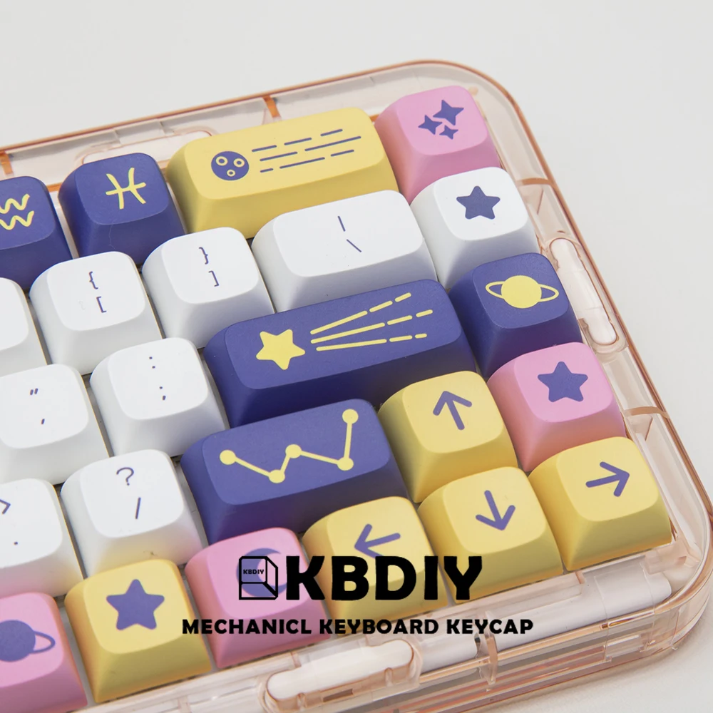 KBDiy 132 Keys Constellation PBT Keycaps XDA Profile MX Switch Anime Cute Keycap for DIY Mechanical Gaming Keyboard Custom Set images - 6