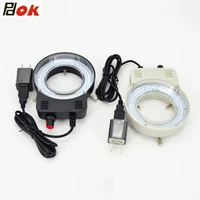 led ring light illuminator lamp industry stereo microscope camera magnifier ac 110 240v adapter