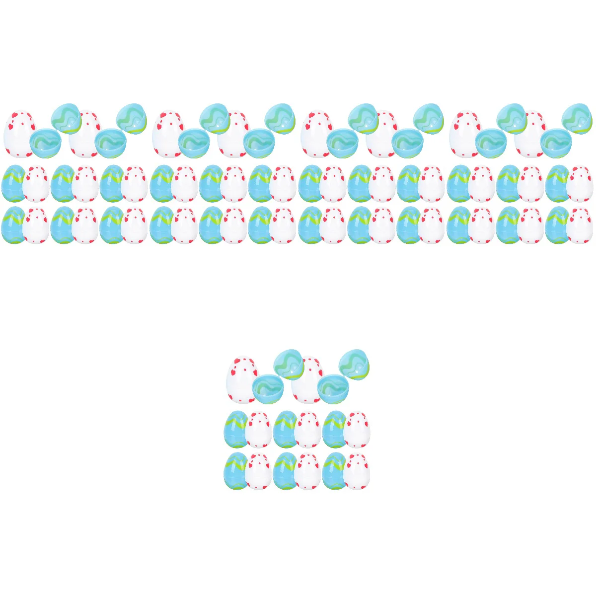 

100 Openable Eggs Fillable Eggs Egg Shape Candy Boxes