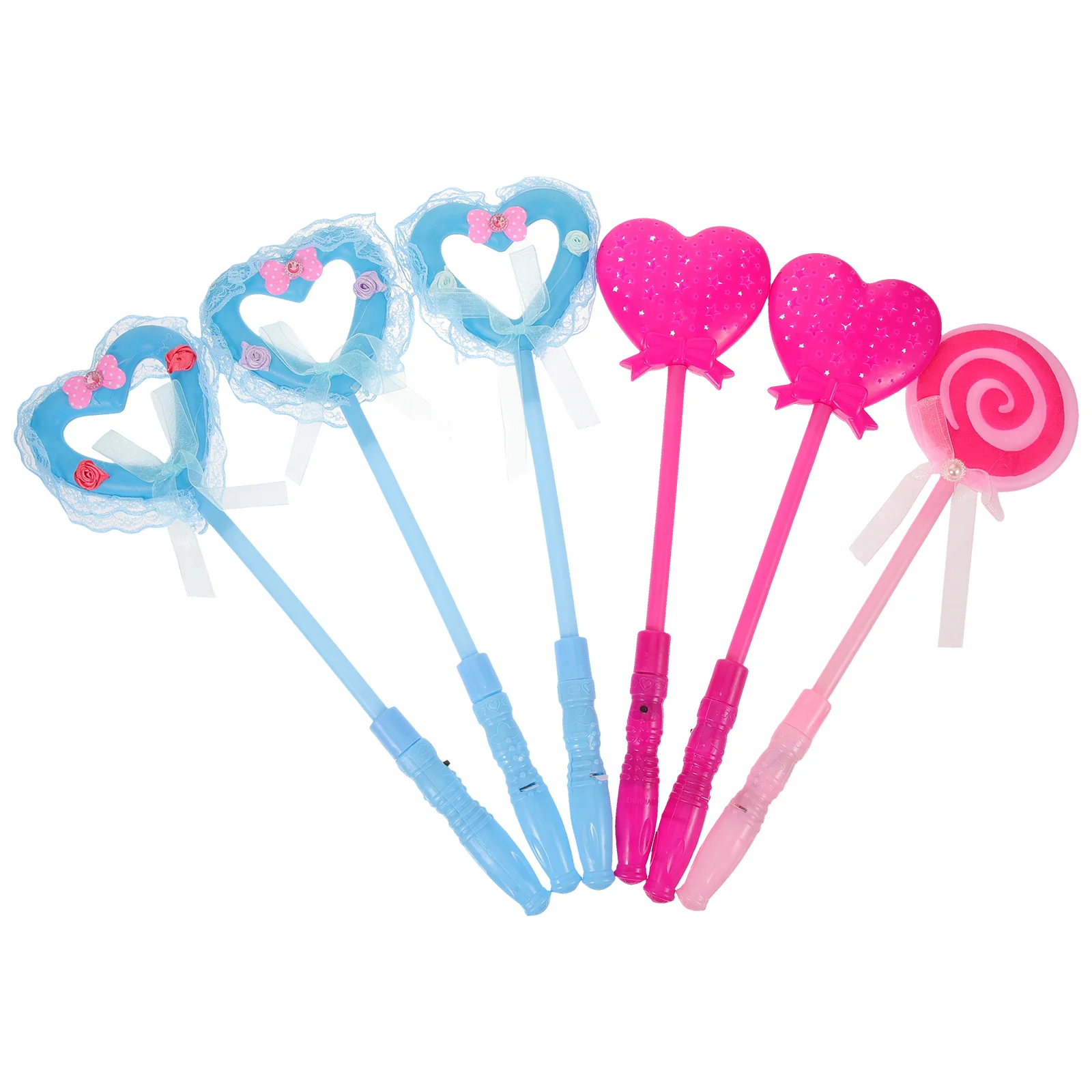 

LED Light Sticks Glowing Wand Glow Sticks Wand with Lollipop Heart Star for Children Student