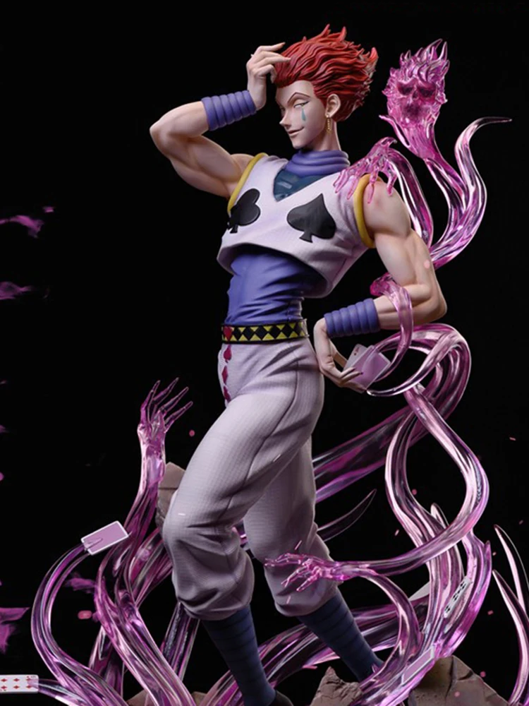 

32cm Hunter X Hunter Anime Figure Gk Hisoka With Replacement Head Action Figure Pvc Collection Statue Model Toys For Kids Gifts