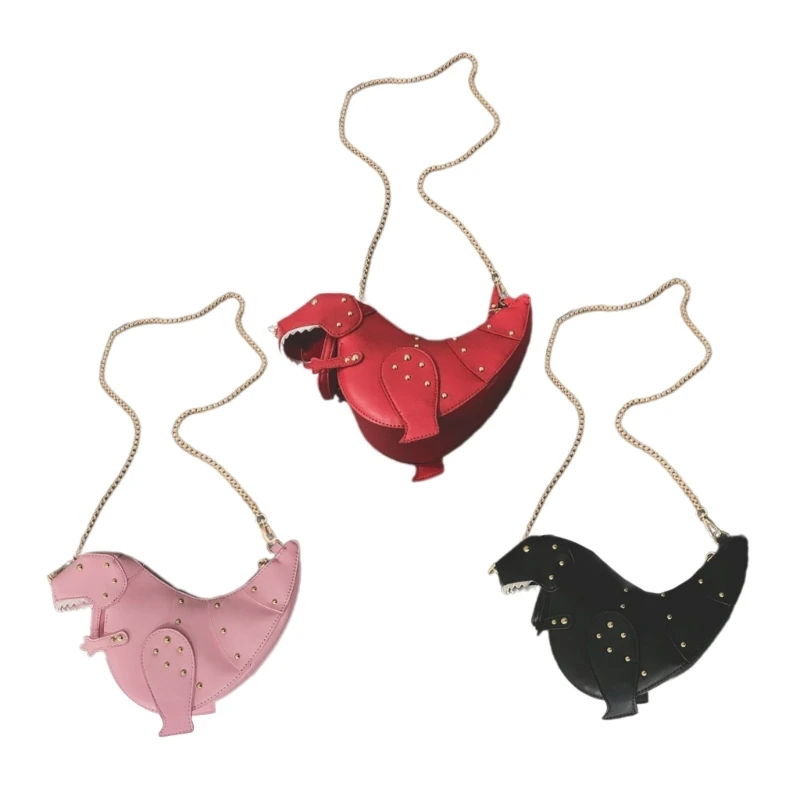 

Stylish and Lightweight Dinosaur Crossbody Bag PU Shoulder Purse for Girls and Women