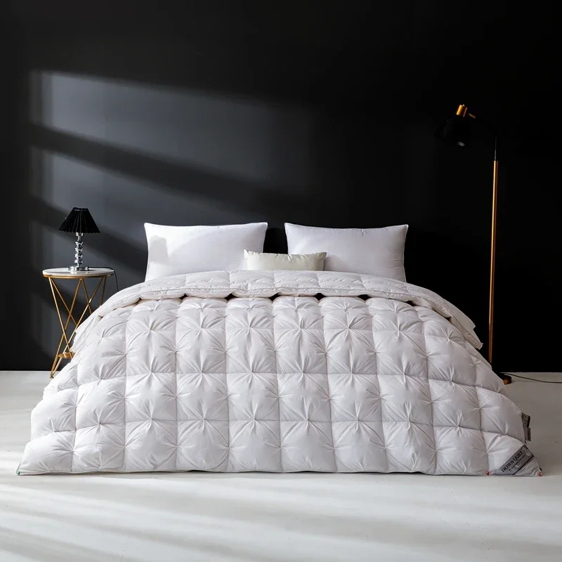 Новинка 2024 длинноволокнистое хлопковое пуховое одеяло 120 95 зимнее из белого