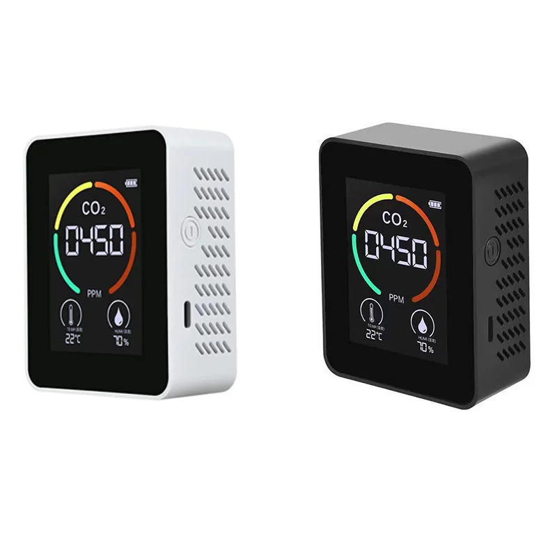 

BEAU-Temperature & Humidity Meter, Air Quality Monitor, CO2 Detector, 3-In-1 Digital Air Pollution Carbon Dioxide Detector