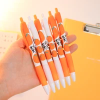 creative personality orange press gel pen students use special pen for exam carbon black water based signature wholesale