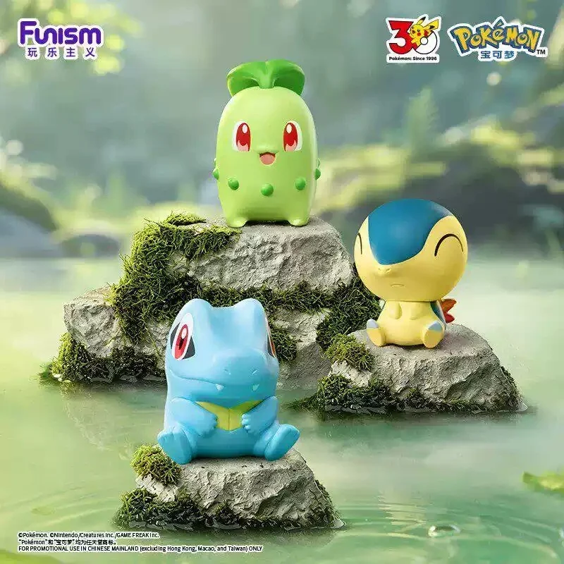 Фото Коллекционная фигурка Funism Pokemon к 30-летию: Слепая коробка, стартовый набор Канто, настольное украшение, подарок для взрослых коллекционеров №5