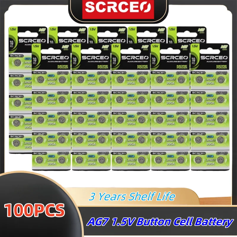 Щелочная батарея LR927 LR57 SR927W 399 G7 100 шт