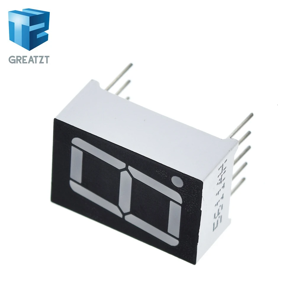 GREATZT 10 шт. 0 56 дюйма 1 бит общая Катодная цифровая трубка красный цвет цифровой
