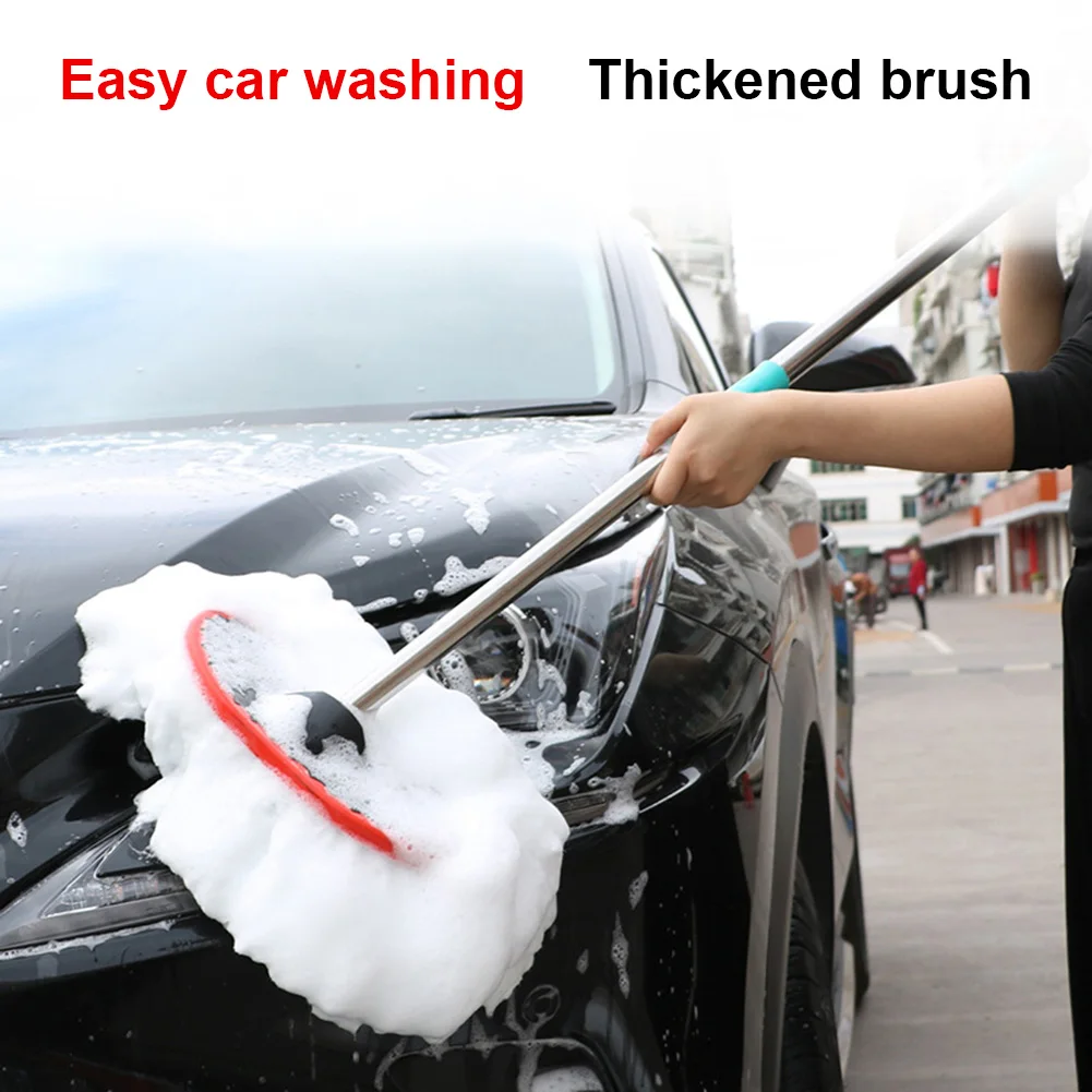 Щетка для мытья автомобиля с длинной ручкой 95 см телескопическая ручка из