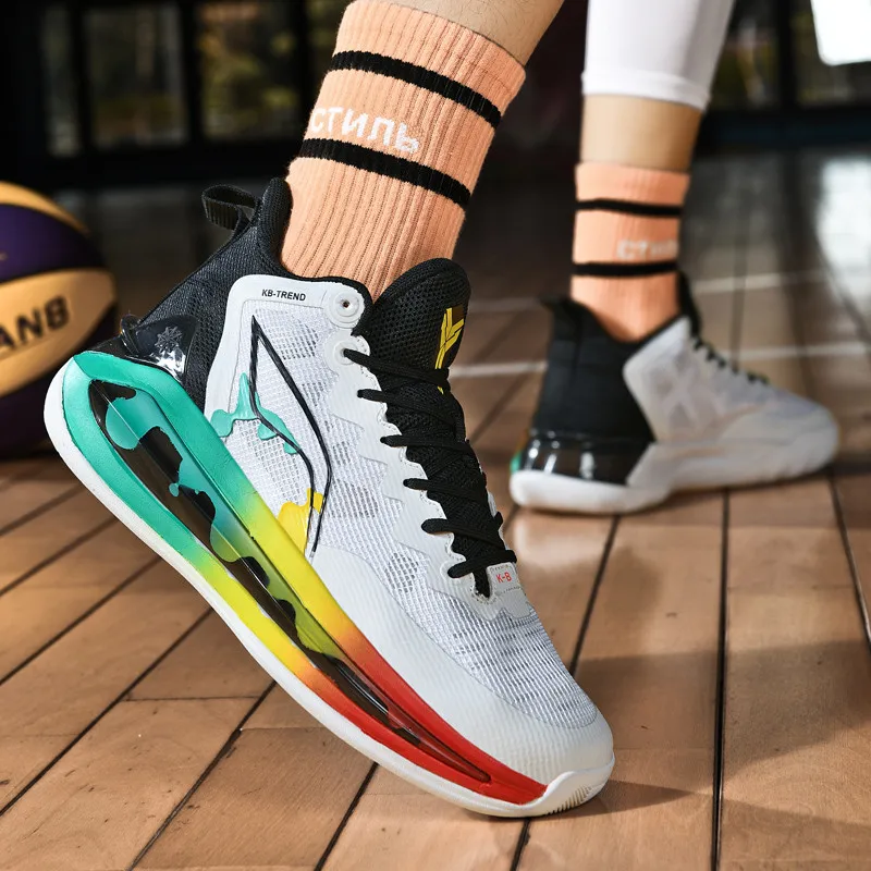 Brand Fashion Basketball Shoes Man High Quality Designer Men's High Sneakers Breathable Athletic Sneakers Men Women Sports Shoes