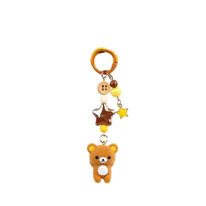 Фото Брелок Rilakkuma: Изысканный, креативный, с индивидуальным дизайном, для школьного рюкзака, кукла-подвеска, декоративный подарок №5