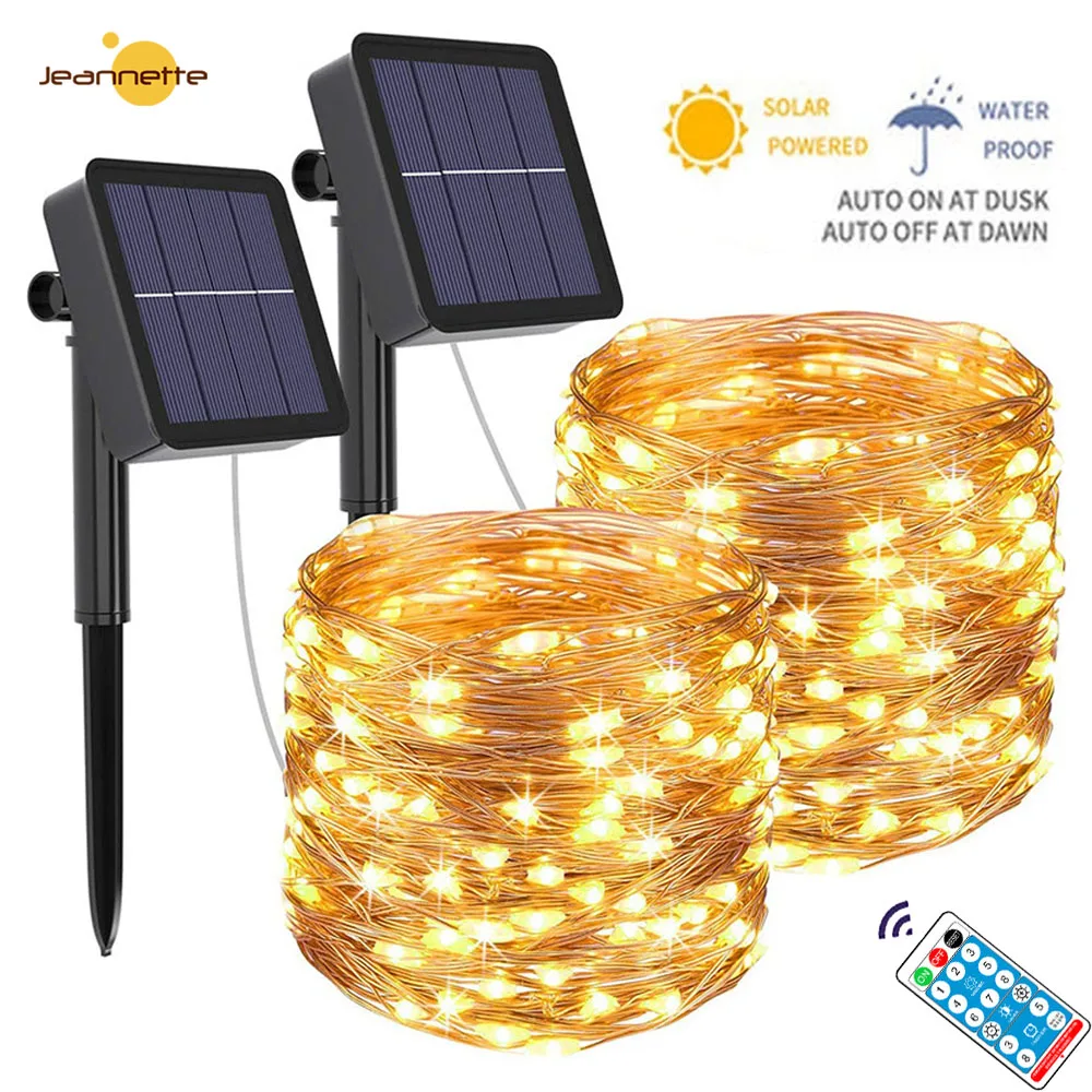 

LED Solar Light Outdoor Waterproof Fairy Garland String Light 10M 100light Christmas Party Garden Solar Led Lamp Home Decor Lamp