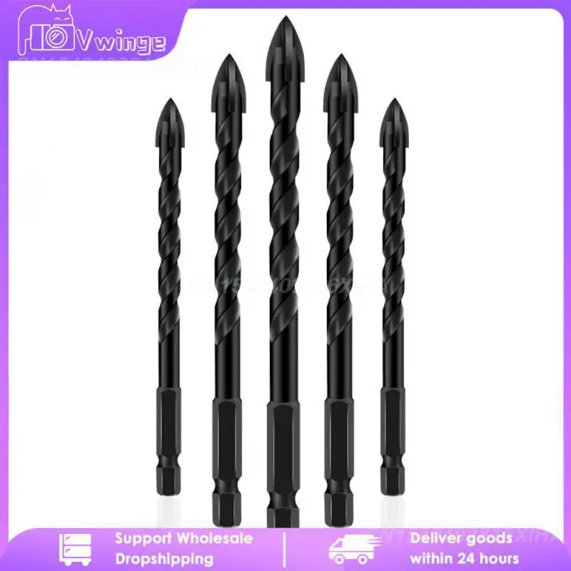 

3-12mm Cross Hex Tile Drill Bits Set For Glass Ceramic Concrete Hole Opener Brick Hard Alloy Triangle Bit Tool Kit