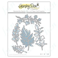 hot sale 2022 new lovely layers greenery metal cut dies stamp scrapbooking diary decoration embossing stencils diy greeting card