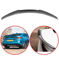 for bmw 2 series 4 door f44 2020 2021 high quality abs rear wing m4 style spoiler glossy black or carbon fiber look paint